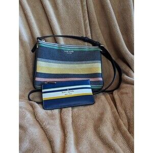 Coastal Preppy‎ Striped Crossbody Wallet Set Kate Spade New York Quiet Luxury